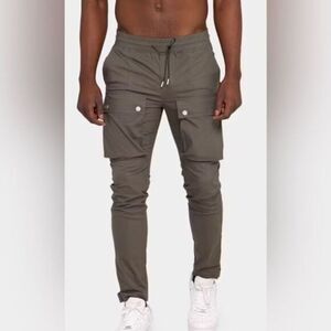 NWT Club Paradise Culture Kings Unisex Gray Resort Cargo Pants - Size Large